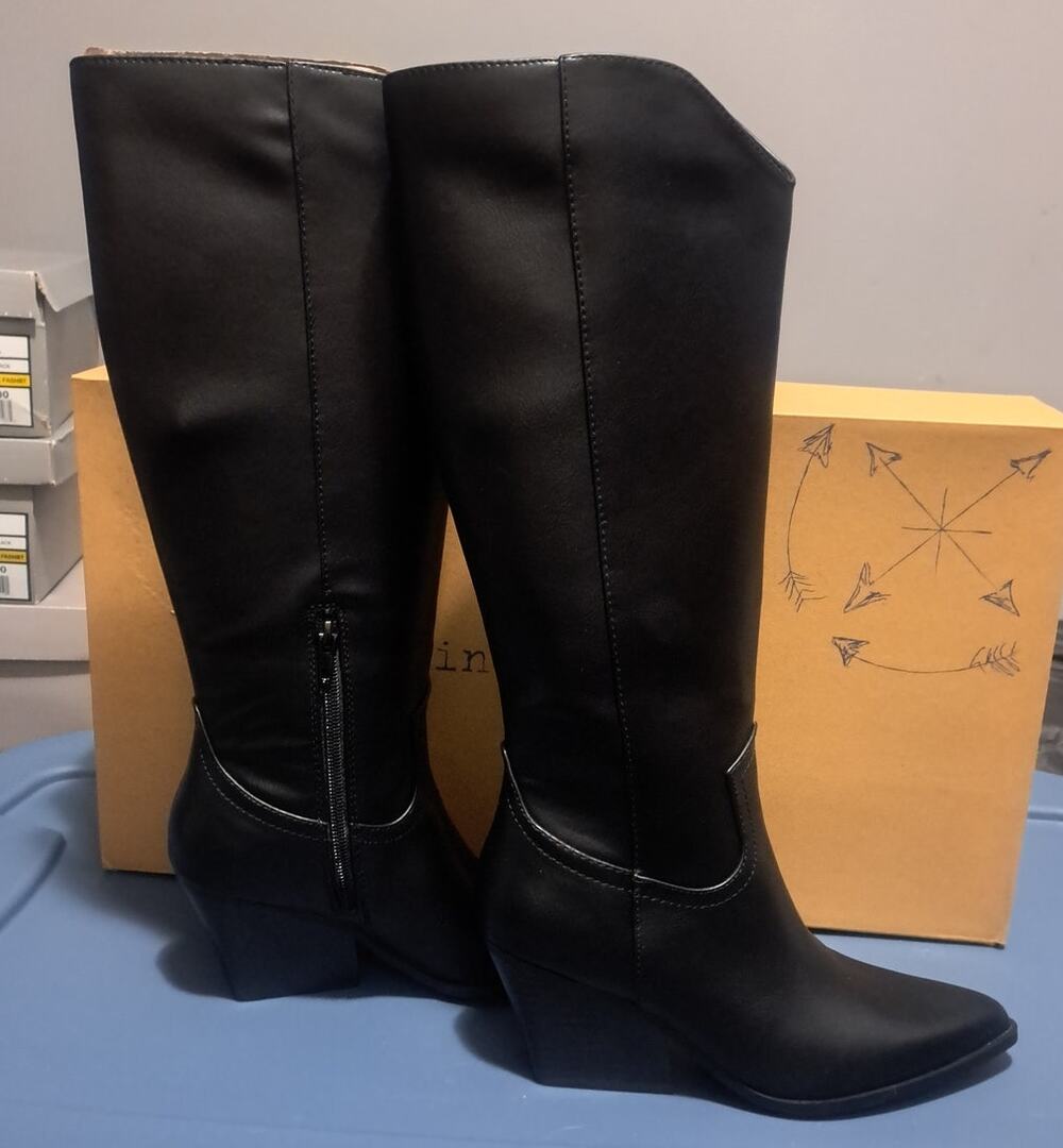 Womens Indigo Rd. KOLLYN-Q Tall Heeled Fashion Boot Size 6M
